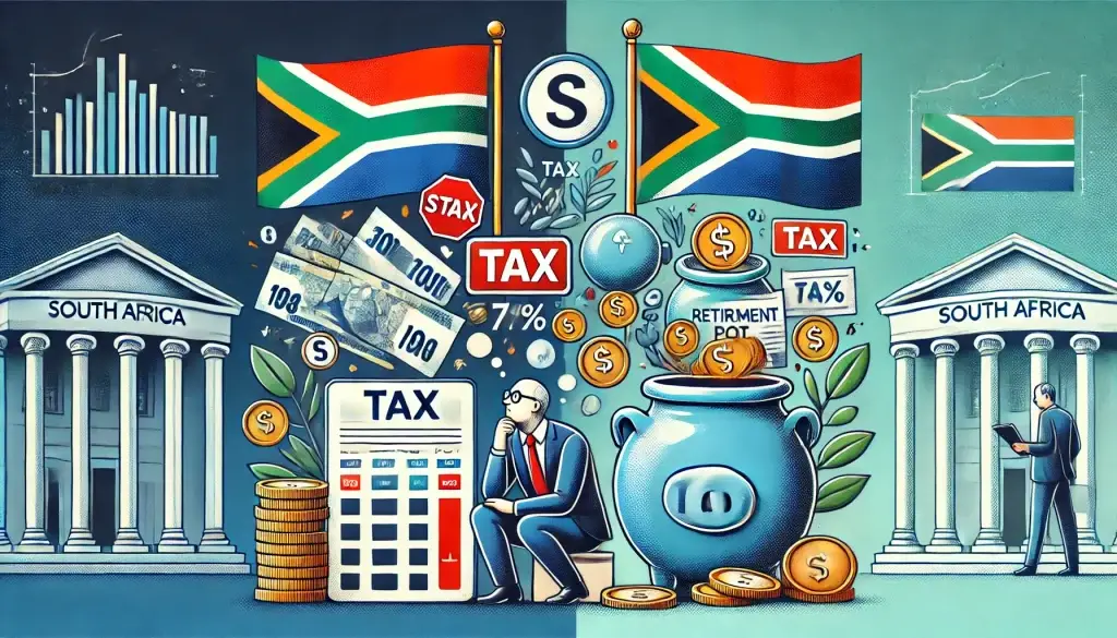 How will the two-pot system be taxed in South Africa?