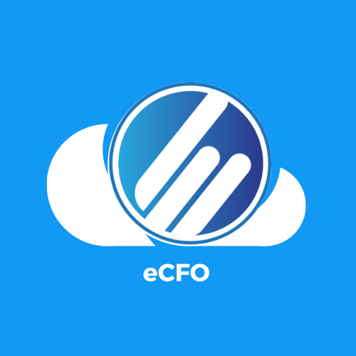 a blue and white logo